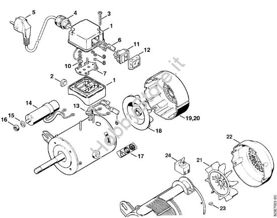 Elettromotore 230 V/50 Hz HOS HOS brand Stihl